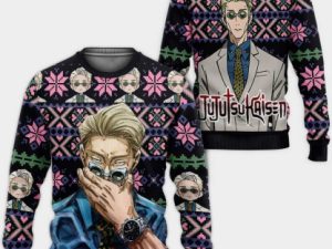 Jujutsu Kaisen Kento Nanami Custom Ugly Christmas Sweater - Image 1