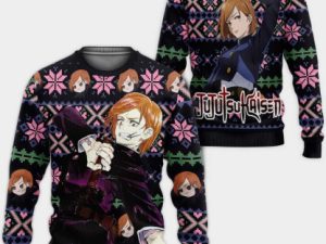 Jujutsu Kaisen Nobara Kugisaki Custom Ugly Christmas Sweater - Image 1