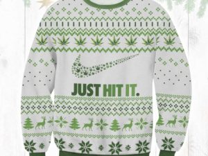 Just Hit It Ugly Christmas Sweater - Image 1
