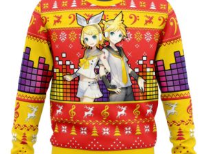 Kagamine Rin Len Ugly Christmas Sweater - Image 1