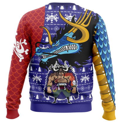 kaido dragon op pirates ugly christmas sweater 2 Kaido Dragon Op Pirates Ugly Christmas Sweater - Image 2
