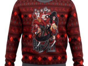 Kakegurui Hyakkaou Private Academy Ugly Christmas Sweater - Image 1