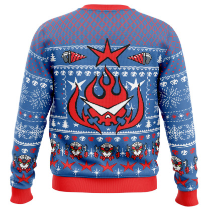 kamina tengen toppa gurren lagann ugly christmas sweater 2 Kamina Tengen Toppa Gurren Lagann Ugly Christmas Sweater - Image 2