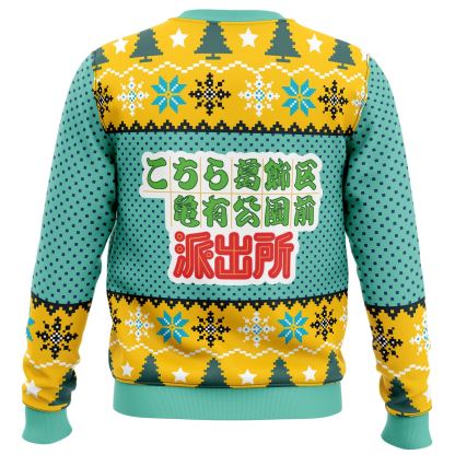 kankichi ryotsu kochikame tokyo beat cops ugly christmas sweater 2 Kankichi Ryotsu Kochikame Tokyo Beat Cops Ugly Christmas Sweater - Image 2