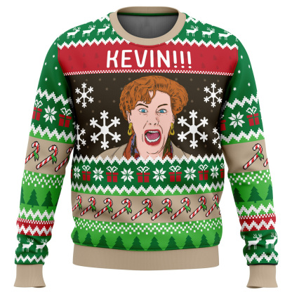 kevin home alone ugly christmas sweater 1 Kevin Home Alone Ugly Christmas Sweater - Image 1