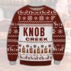 Knob Creek For Christmas Gifts Ugly Xmas Wool Knitted Sweater - Image 1