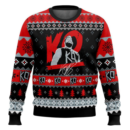 ko kevin owens ugly christmas sweater 1 Ko Kevin Owens Ugly Christmas Sweater - Image 1