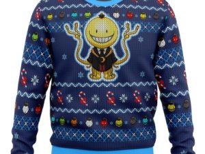 Koro Sensei Tentacles Assassination Classroom Ugly Christmas Sweater - Image 1