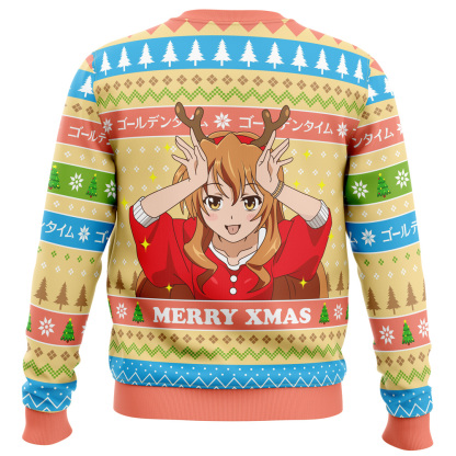 kouko golden time ugly christmas sweater 2 Kouko Golden Time Ugly Christmas Sweater - Image 2