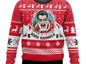 Kris Kringle Ugly Christmas Sweater Holiday Gift - Image 1