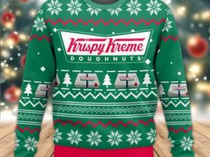 Krispy Kreme Ugly Christmas Sweater - Image 1