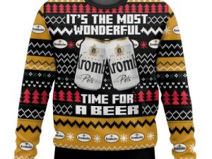 Krombacher Its The Most Wonderful Time Ugly Christmas Sweater - Image 1