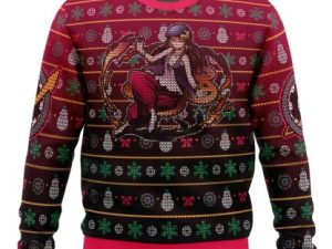 Kurisu Makise Steins Gate Ugly Christmas Sweater - Image 1