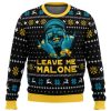 Leave Me Malone Post Malone Ugly Christmas Sweater - Image 1