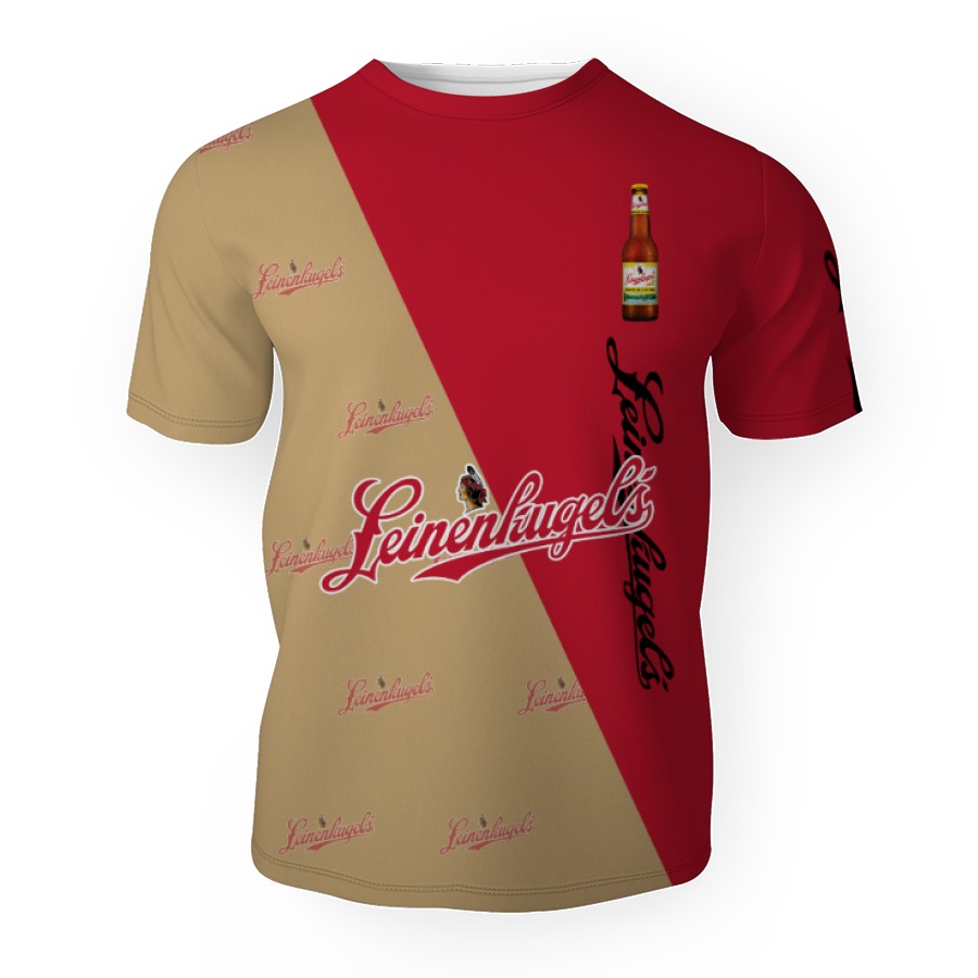 leinenkugel and pattern logo 3d unisex t shirt 1 Leinenkugel And Pattern Logo-3D Unisex T-Shirt - Image 1