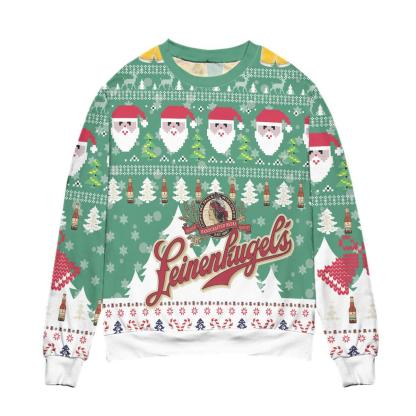 leinenkugels handcrafted beer ugly christmas sweater 1 Leinenkugels Handcrafted Beer Ugly Christmas Sweater - Image 1