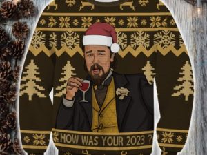 Leonardo Dicaprio How Was Your Ugly Christmas Sweater - Image 1