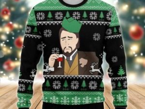 Leonardo Dicaprio Meme Christmas Ugly 3D Sweater Holiday Gift - Image 1