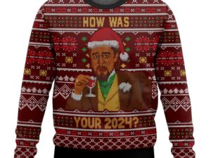 Leonardo Dicaprio Meme How Was Your Ugly Christmas Sweater - Image 1