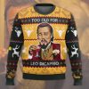 Leonardo Dicaprio Ugly Christmas Sweater Holiday Gift - Image 1