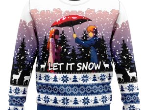 Let It Snow The Pet Girl Of Sakurasuo Ugly Christmas Sweater - Image 1