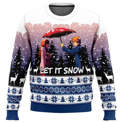 let it snow the pet girl of sakurasuo ugly christmas sweater 1 Let It Snow The Pet Girl Of Sakurasuo Ugly Christmas Sweater - Image 1