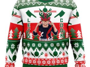Lets Cook Food Wars Ugly Christmas Sweater - Image 1
