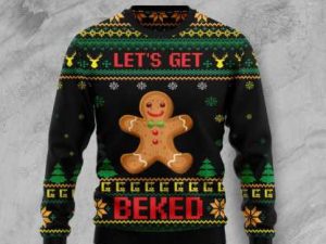 Lets Get Baked Ugly Christmas Sweater - Image 1