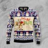 Lets Get Lit Reindeer Drink Beer Ugly Christmas Sweater - Image 1