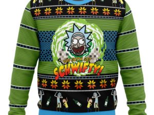 Lets Get Schwifty Rick And Morty Ugly Christmas Sweater - Image 1
