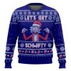 Lets Get Schwifty Rick And Morty Ugly Christmas Sweater Holiday Gift - Image 1