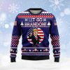 Lets Go Brandon Fjb T Eagle Ugly Christmas Sweater - Image 1