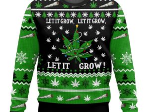 Lets It Grow Ugly Christmas Sweater - Image 1