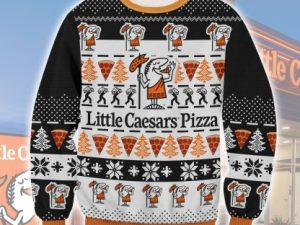Little Caesars Pizza Ugly Christmas Sweater - Image 1