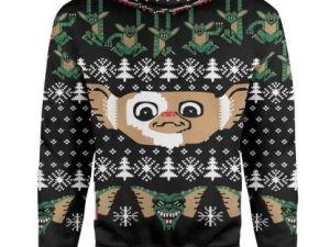 Long Sleeves Ugly Christmas Gremlins Christmas Sweater - Image 1