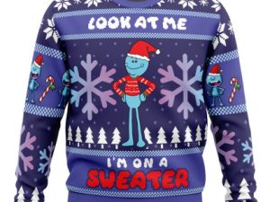 Look At Me Mr Meeseeks Ugly Christmas Sweater - Image 1