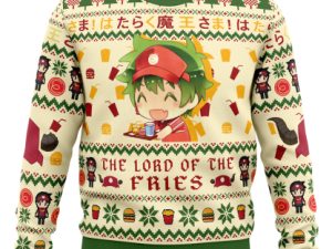 Lord Of The Fries The Devil Is A Part Timer Ugly Christmas Sweater - Image 1