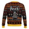 Lord Of The Ring You Shall Not Peek At Your Presents Ugly Christmas Sweater - Image 2