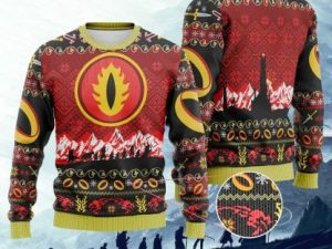 Lord Of The Rings Chrsitmas Ugly Christmas Sweater - Image 1