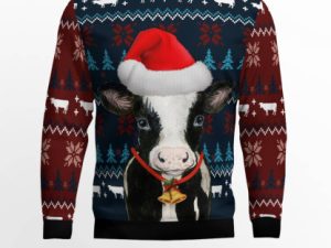 Lovely Cow Ugly Christmas Sweater - Image 1