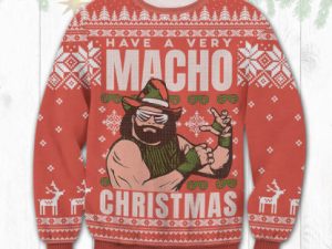 Macho Man Randy Savage Ugly Christmas Sweater Holiday Gift - Image 1