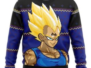 Majin Vegeta Dbz Ugly Christmas Sweater - Image 1
