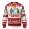 Make Christmas Great Again Ugly Christmas Sweater Funny T Snowman Xmas - Image 1