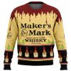 Makers Mark Whisky Ugly Christmas Sweater Holiday Gift - Image 1