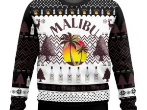 Malibu Ugly Christmas Sweater Holiday Gift - Image 1