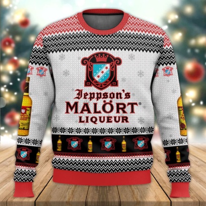 malort christmas gift ugly christmas sweater 1 Malort Christmas Gift Ugly Christmas Sweater - Image 1