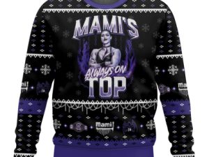 Mamis Always On Top Rhea Ripley Ugly Christmas Sweater - Image 1