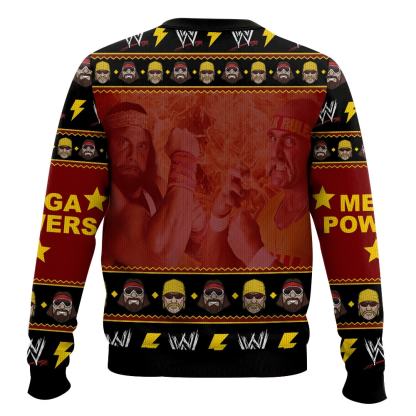 mancho hogan macho man and hulk hogan ugly christmas sweater 2 Mancho Hogan Macho Man And Hulk Hogan Ugly Christmas Sweater - Image 2