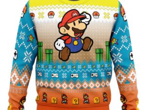 Mario Adventure Of Mario Bros Ugly Christmas Sweater - Image 1
