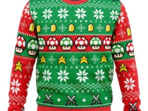 Mario Bros Ugly Christmas Sweater - Image 1